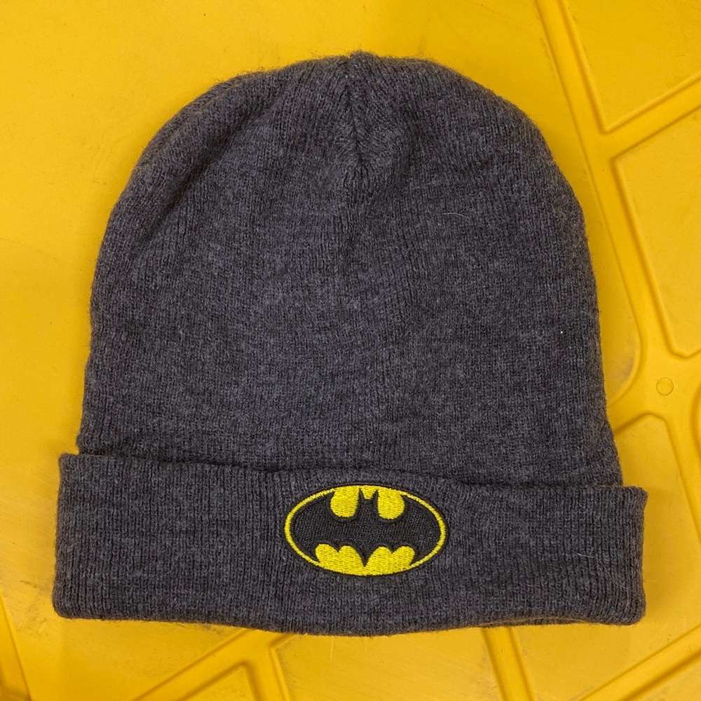 Batman Charcoal and Yellow Kids Hat